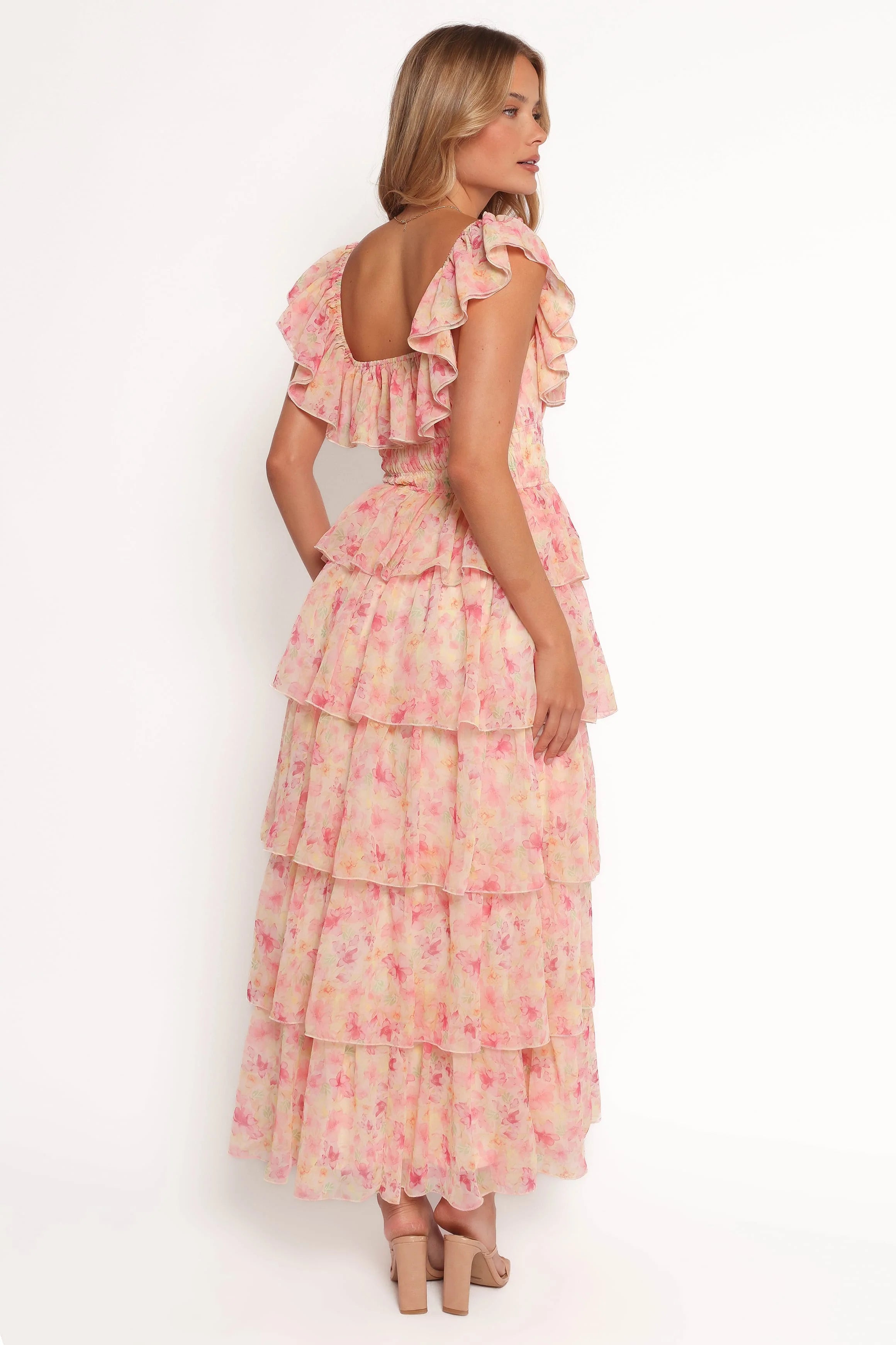 Belle Maxi Dress - Pink Floral